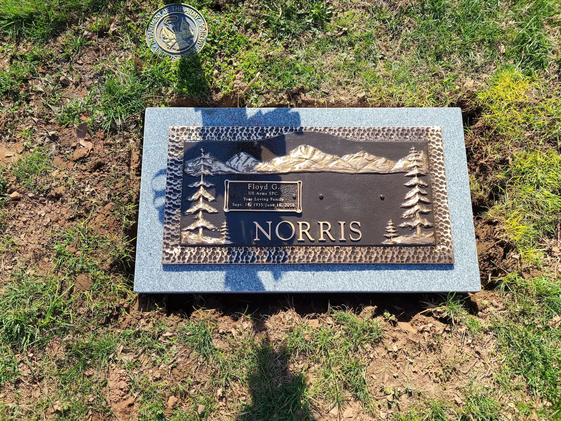 Bronze Cemetery Plaque hand-carved by Cemetery Plaque Shop in NJ — image 5